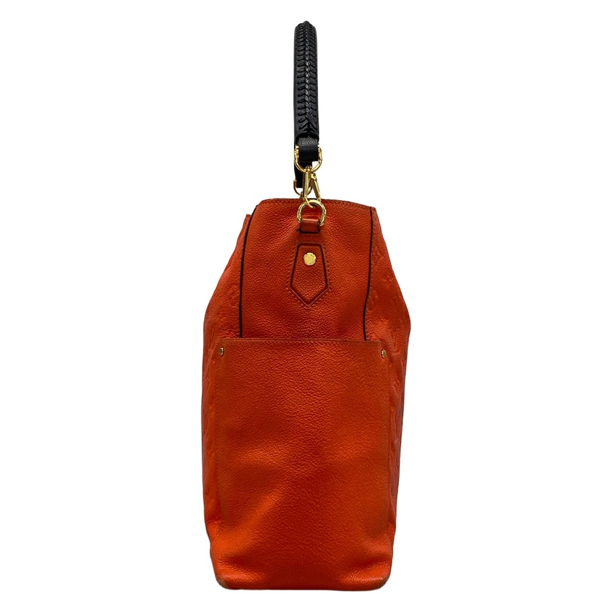 Louis Vuitton Shoulder Bag Monogram Empreinte Bagatelle Apricot Leather — view 2