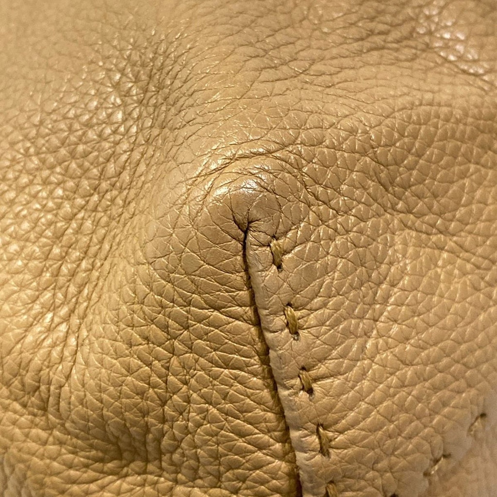 Fendi Shoulder Bag Small Carlaselleria Beige Pink Leather — view 6