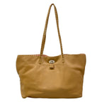 Fendi Shoulder Bag Small Carlaselleria Beige Pink Leather — view 3