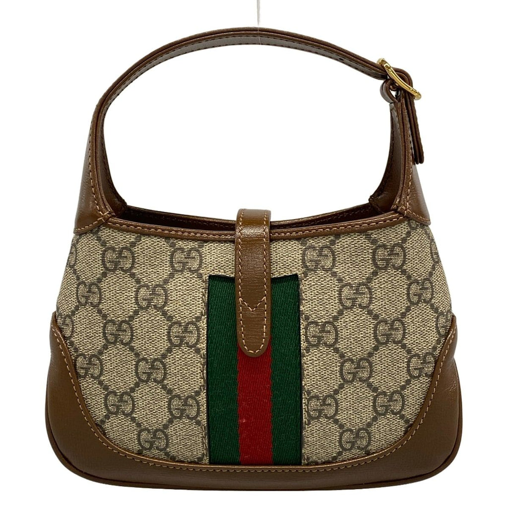 Gucci Handbag Jackie Mini GG Supreme Brown Gray 2-Way — view 3