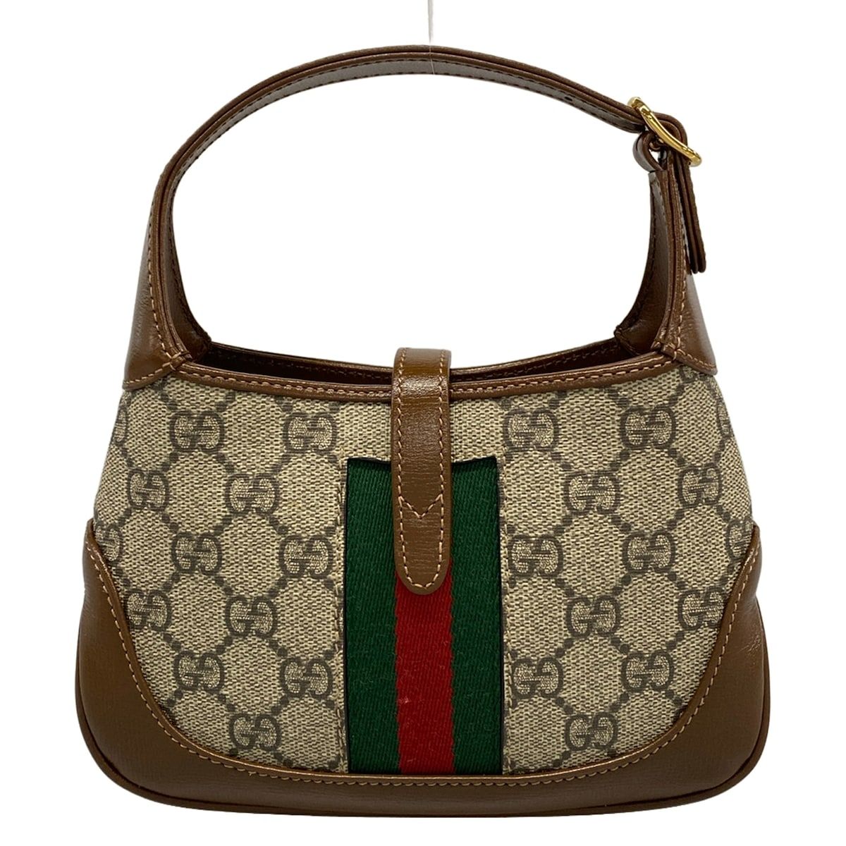 Gucci Handbag Jackie Mini GG Supreme Brown Gray 2-Way — view 3