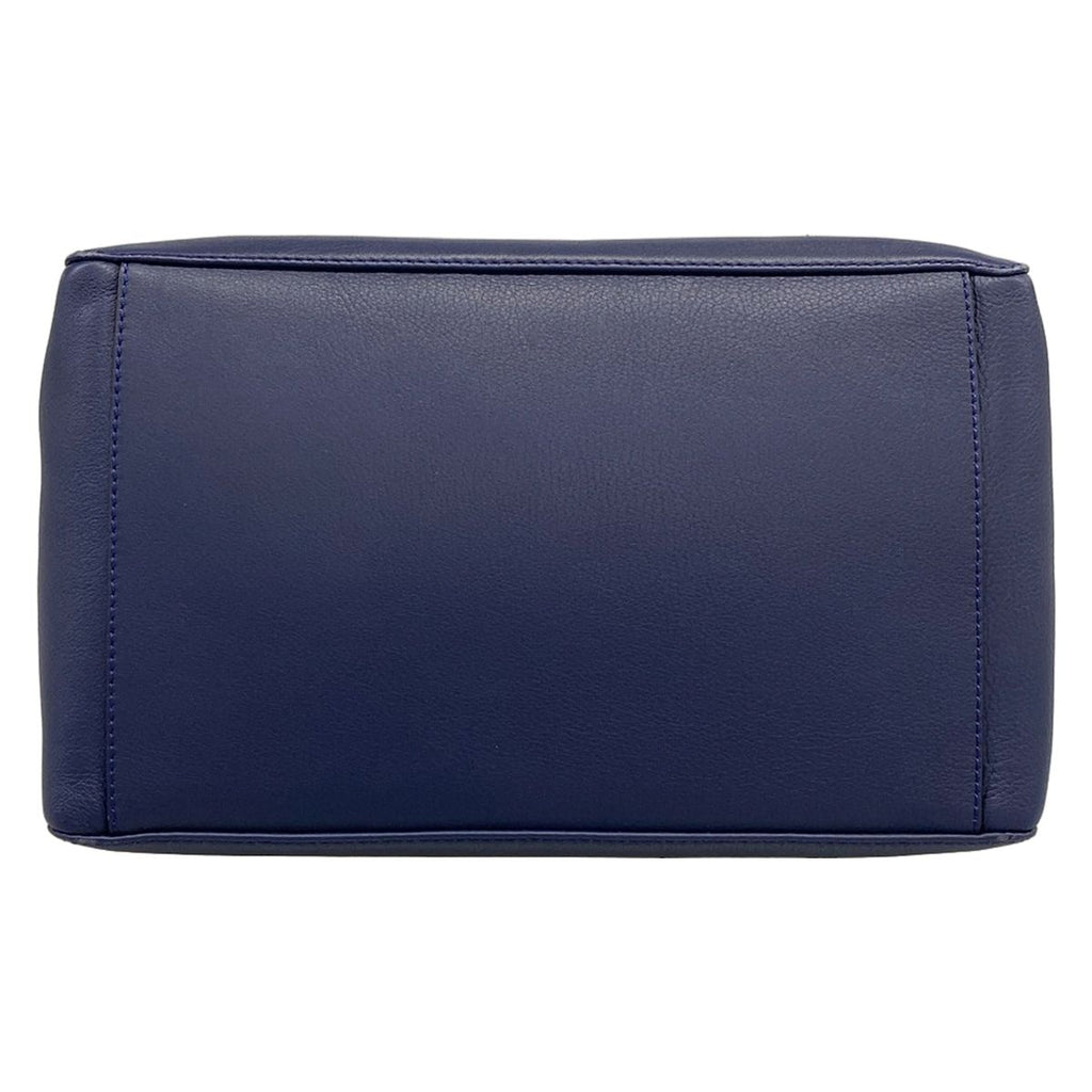 Loewe Shoulder Bag Bucket Chain Navy Leather — view 5