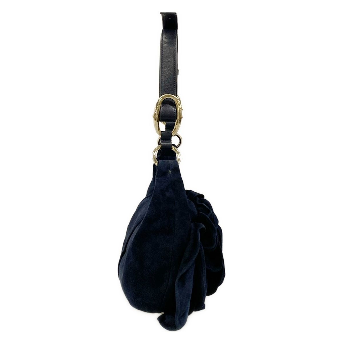 Saint Laurent Rive Gauche Shoulder Bag Naja Navy Flower — view 2