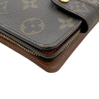 Louis Vuitton Bi Foldwallet L Letter Zipper Compact Zip Monogram Canvas Brown — view 7