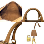 Celine Bostonline Boston Bag Mcadam Leather Brown — view 3