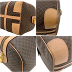 Celine Bostonline Boston Bag Mcadam Leather Brown — view 8