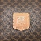 Celine Bostonline Boston Bag Mcadam Leather Brown — view 7