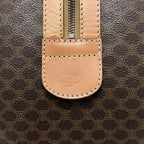 Celine Bostonline Boston Bag Mcadam Leather Brown — view 5