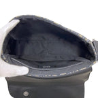 Dior Shoulder Bag Saddle Small Oblique Canvas Leather Black — view 4