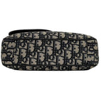 Dior Shoulder Bag Saddle Small Oblique Canvas Leather Black — view 3