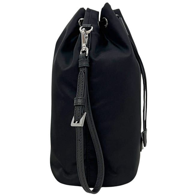Prada Pouch Drawstring Handbag Vela 1 IC Tag Reactive Nylon Re-Nylon Saffiano — view 9