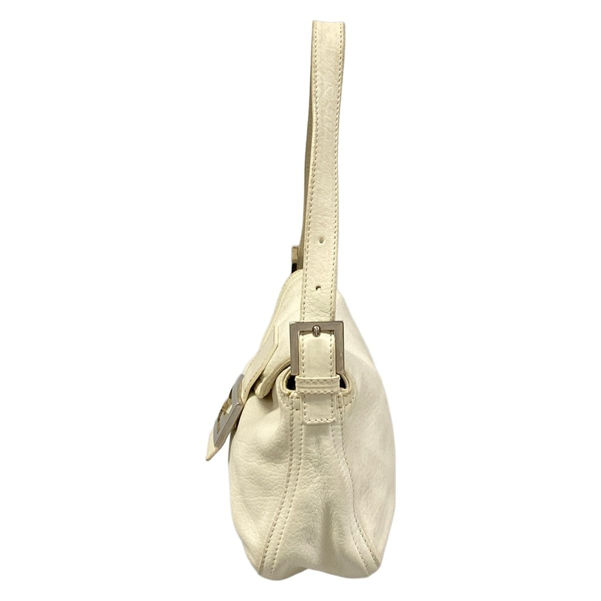 Fendi Handbag White Leather — view 4