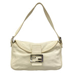 Fendi Handbag White Leather