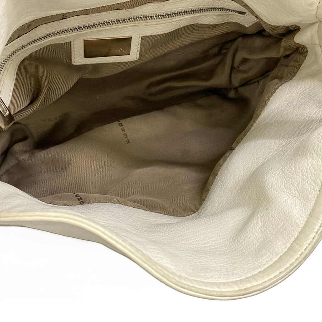 Fendi Handbag White Leather — view 7