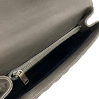 Saint Laurent Paris Handbag Classic Monogram Gray Silver Leather — view 7