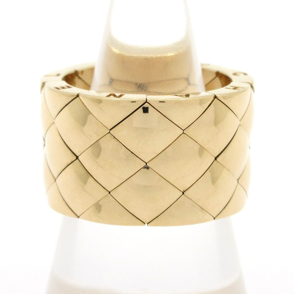 Chanel Ring 54 Quilted 18k Yellow Gold