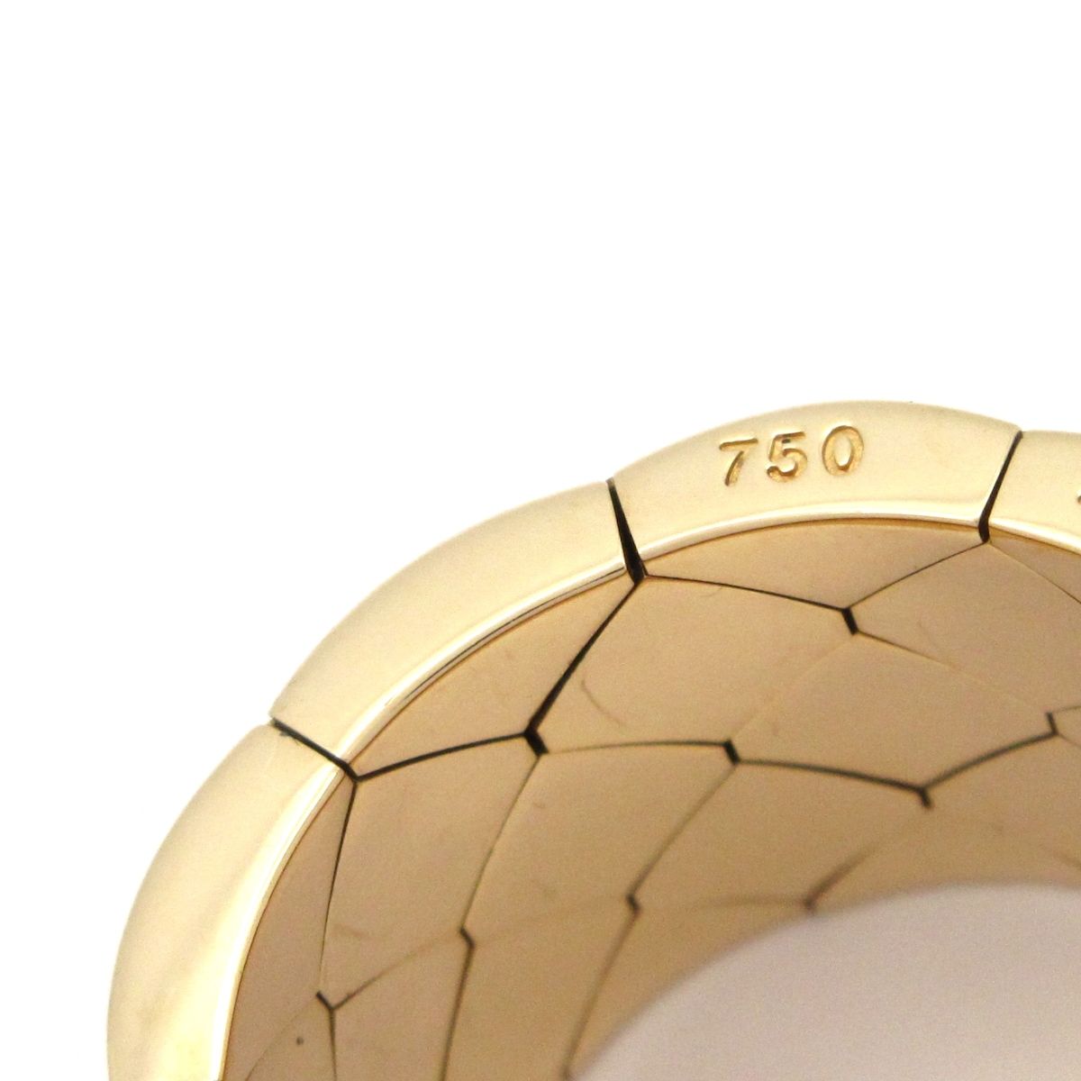 Chanel Ring 54 Quilted 18k Yellow Gold — view 6