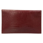 Saint Laurent Paris Clutch Bordeaux Croco — view 3