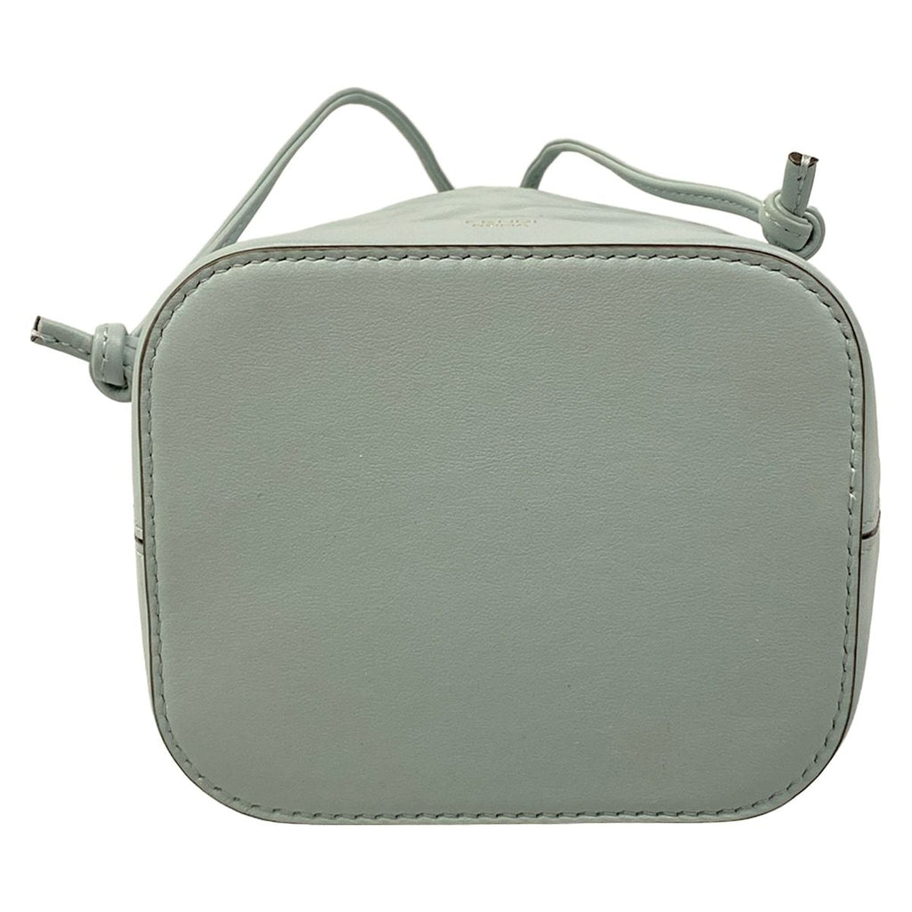 Fendi Handbag Mon Tresor Light Blue Embossed Leather — view 5