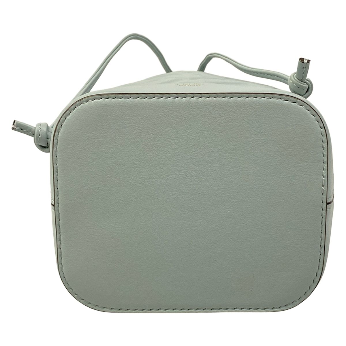 Fendi Handbag Mon Tresor Light Blue Embossed Leather — view 5
