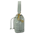 Fendi Handbag Mon Tresor Light Blue Embossed Leather — view 4