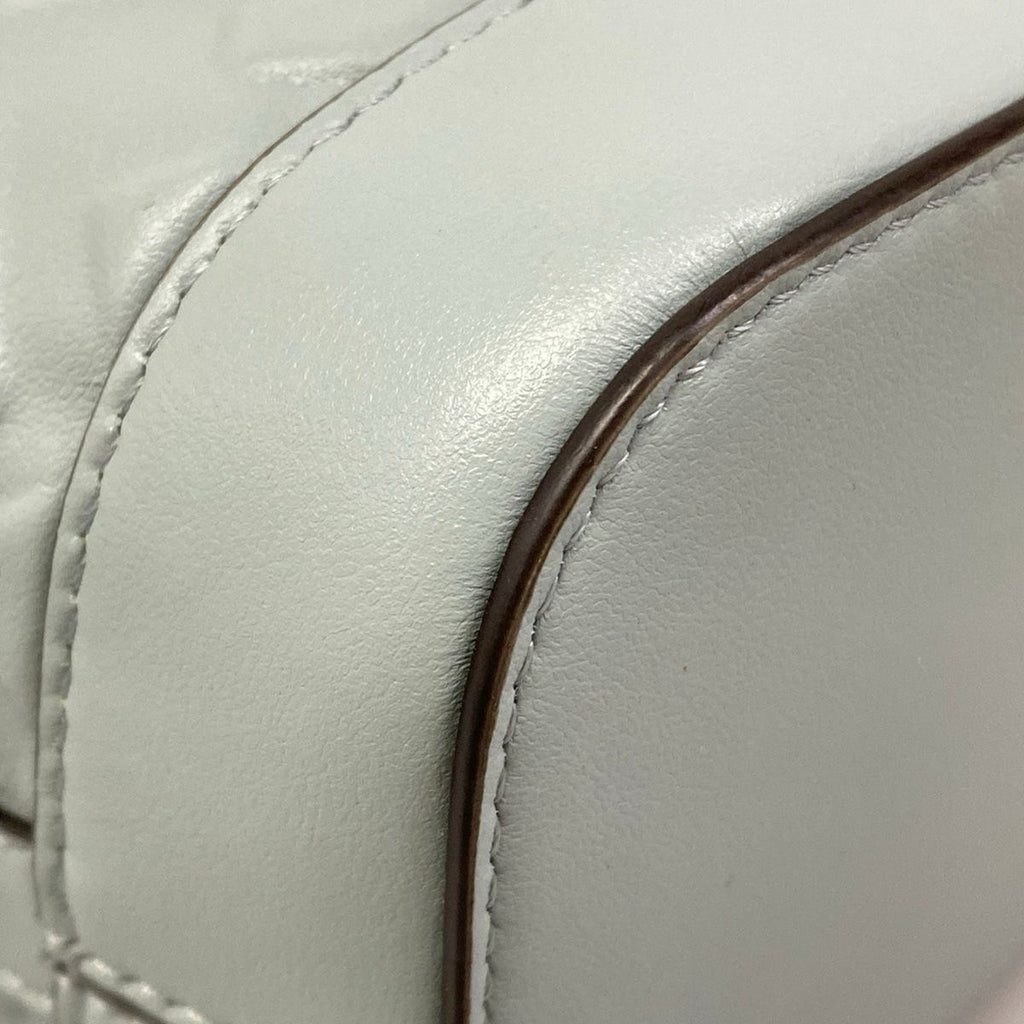 Fendi Handbag Mon Tresor Light Blue Embossed Leather — view 6