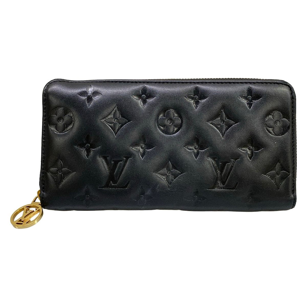 Louis Vuitton Wallet Cousin Zippy Noir Leather