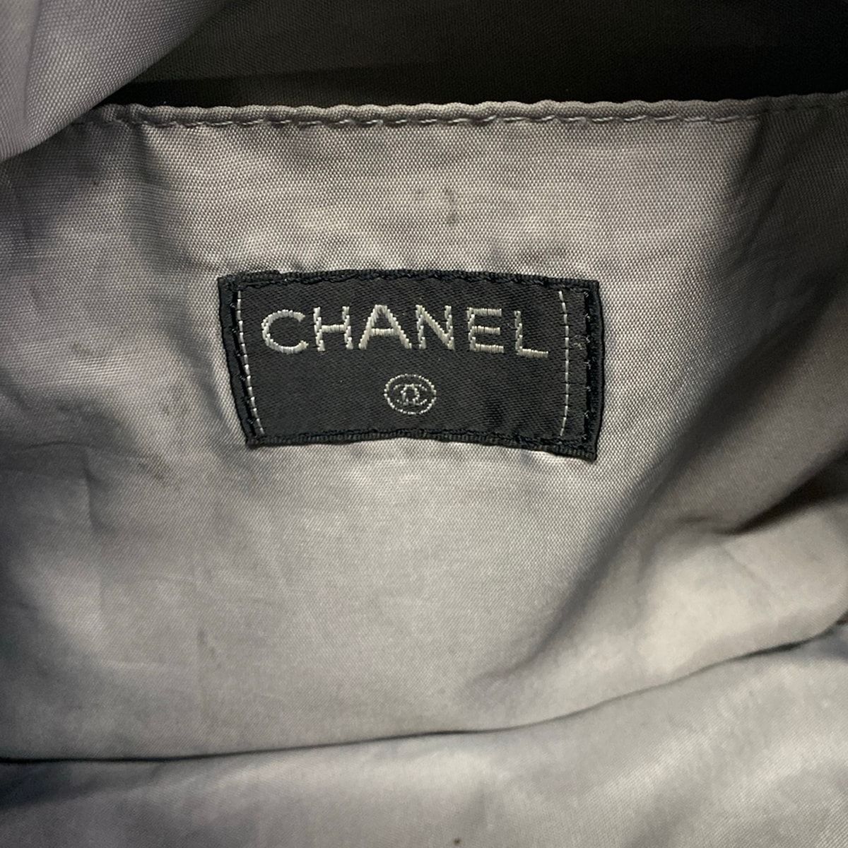 Chanel Shoulder Bag Dark Gray — view 8