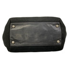 Chanel Tote Stitch Black Silver Chain Shoulder Lambskin — view 5