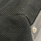 Chanel Tote Stitch Black Silver Chain Shoulder Lambskin — view 6
