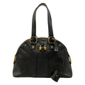 Saint Laurent Rive Gauche Handbag Muse Bag Black Leather