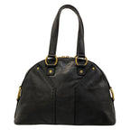 Saint Laurent Rive Gauche Handbag Muse Bag Black Leather — view 3