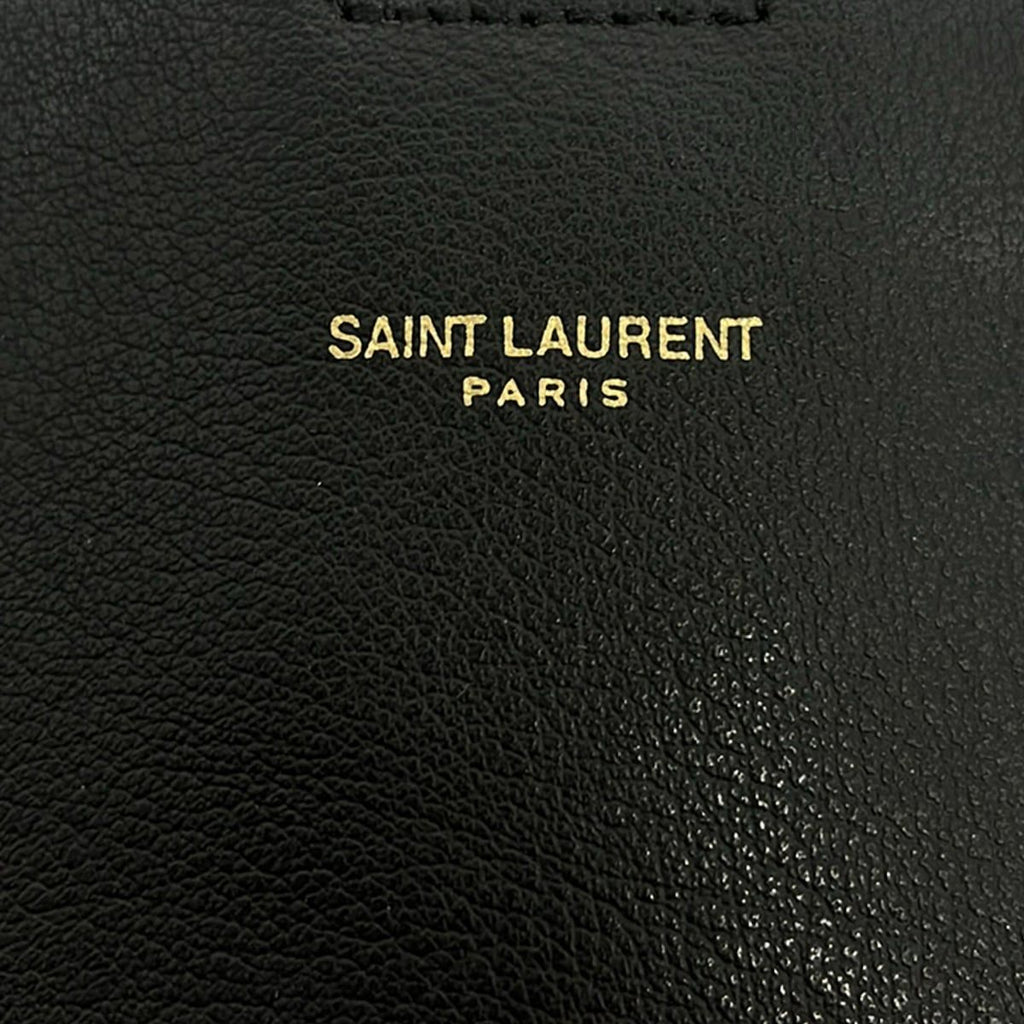 Saint Laurent Paris Tote Toy Shopping Black Leather — view 8