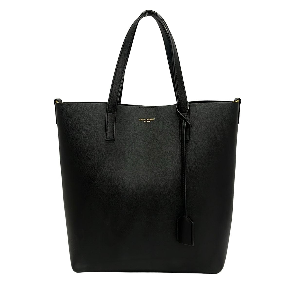 Saint Laurent Paris Tote Toy Shopping Black Leather