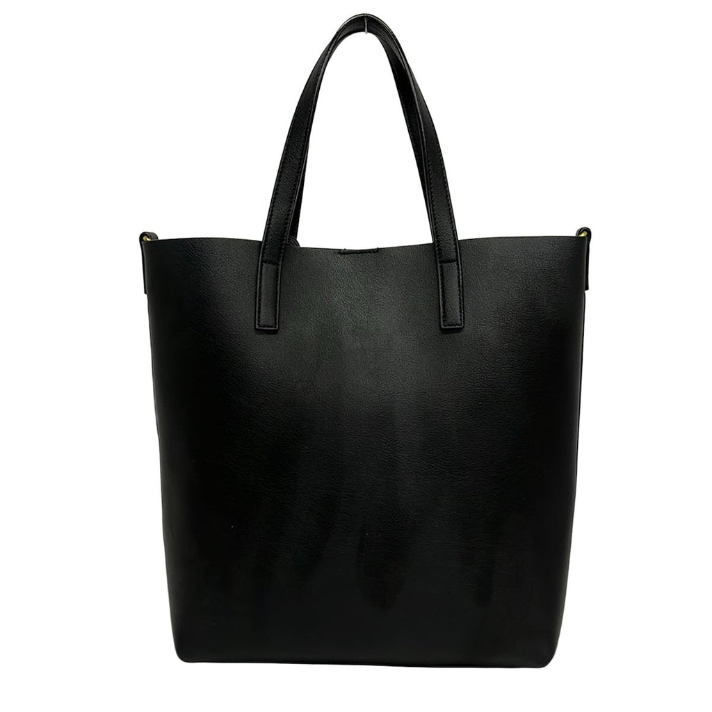 Saint Laurent Paris Tote Toy Shopping Black Leather — view 3