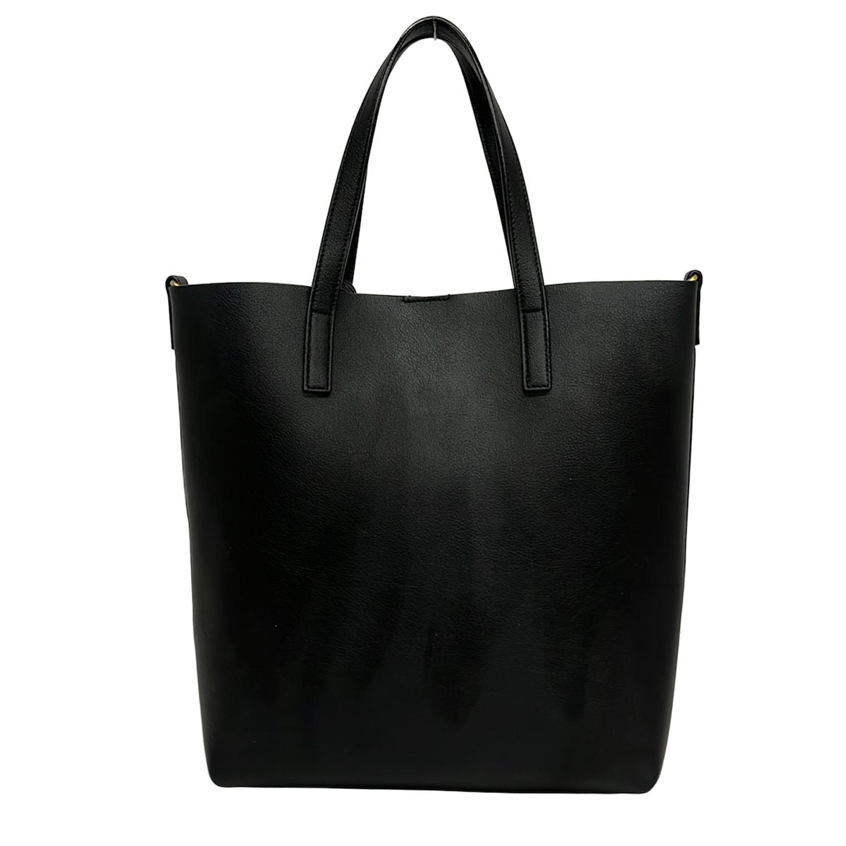 Saint Laurent Paris Tote Toy Shopping Black Leather — view 3
