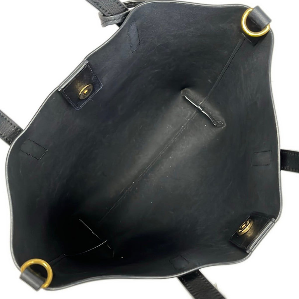 Saint Laurent Paris Tote Toy Shopping Black Leather — view 7