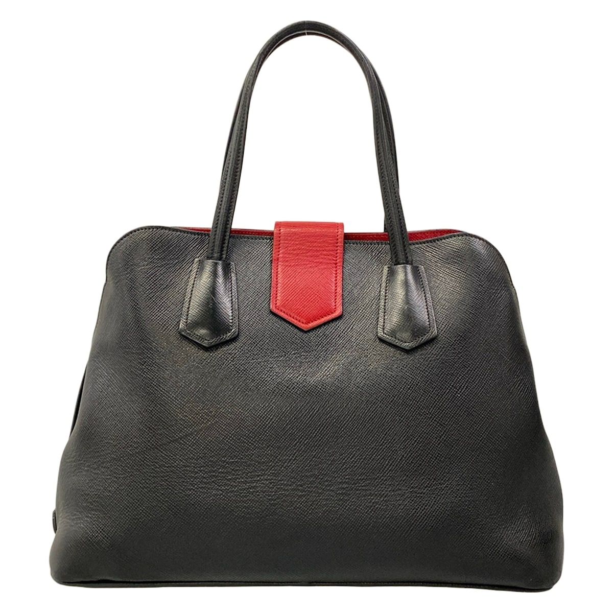 Prada Handbag Black Red Leather — view 3
