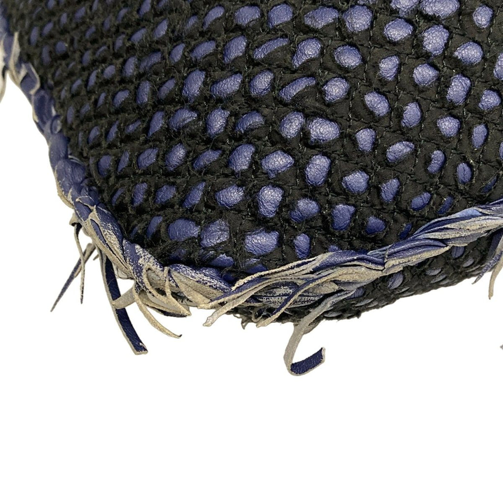 Bottega Veneta Handbag Blue Black Leather — view 6