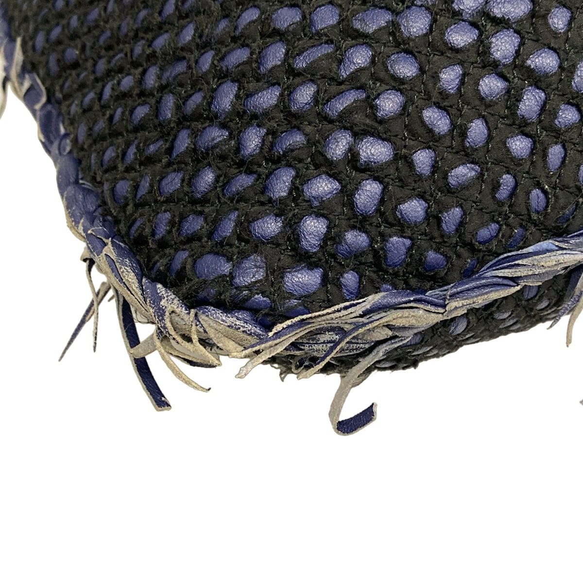 Bottega Veneta Handbag Blue Black Leather — view 6