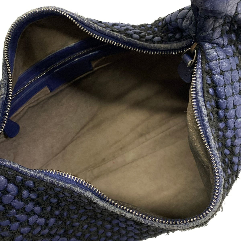 Bottega Veneta Handbag Blue Black Leather — view 7