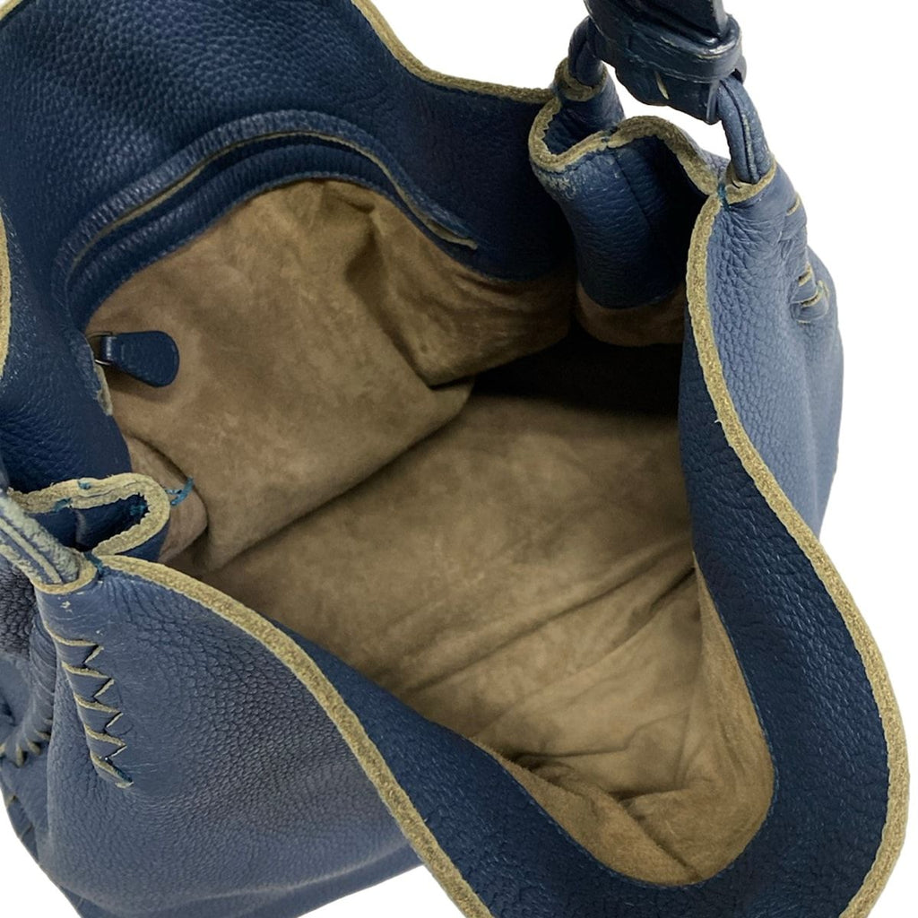 Bottega Veneta Handbag Blue Leather — view 7