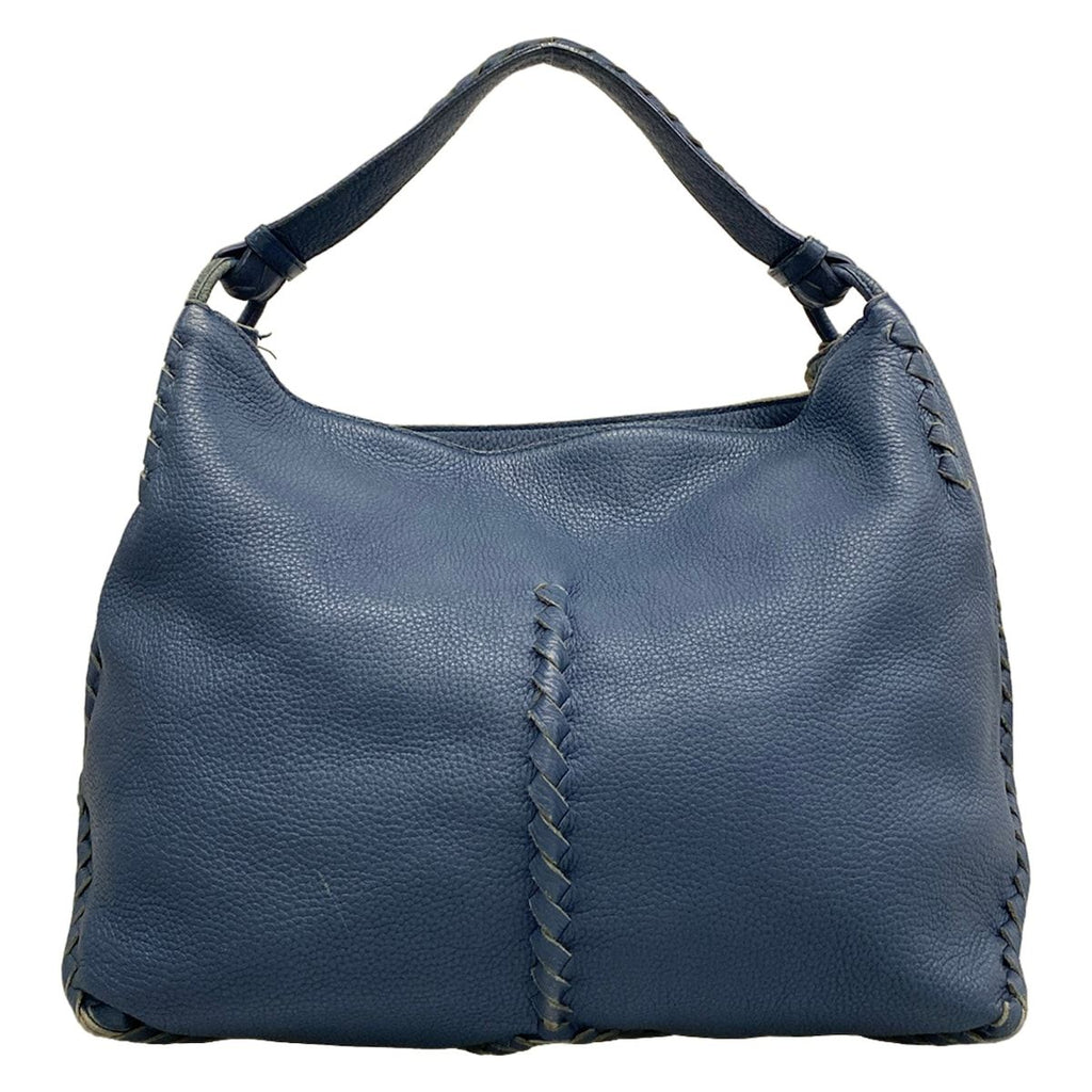 Bottega Veneta Handbag Blue Leather