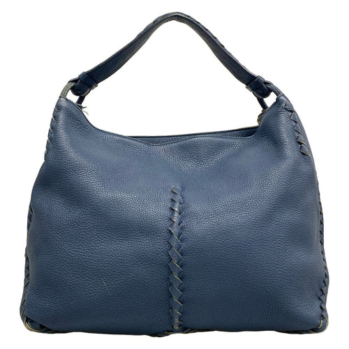 Bottega Veneta Handbag Blue Leather