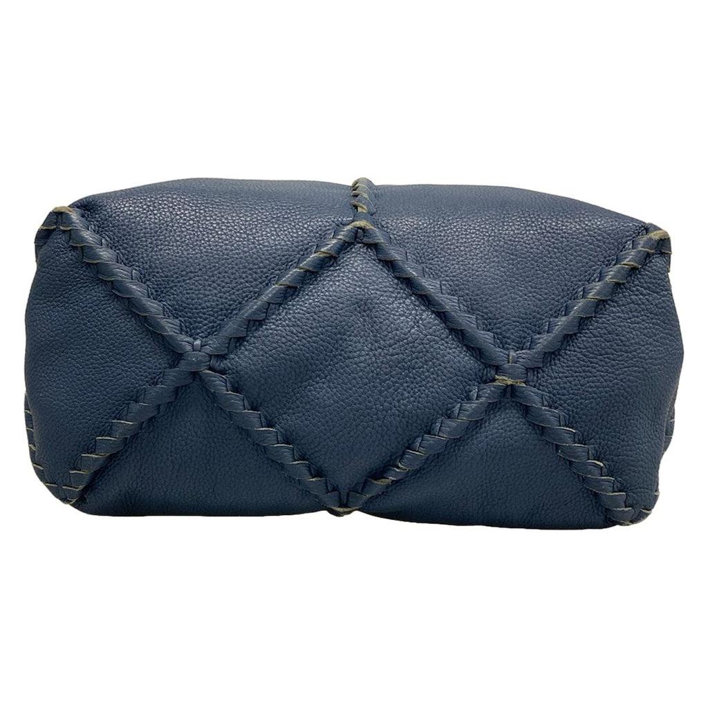 Bottega Veneta Handbag Blue Leather — view 5