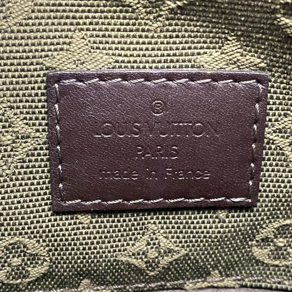 Louis Vuitton Shoulder Bag Monogram Mini Besace Marie Kate Khaki Cotton — view 8