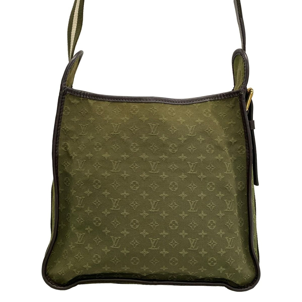 Louis Vuitton Shoulder Bag Monogram Mini Besace Marie Kate Khaki Cotton — view 3