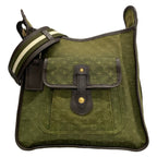 Louis Vuitton Shoulder Bag Monogram Mini Besace Marie Kate Khaki Cotton