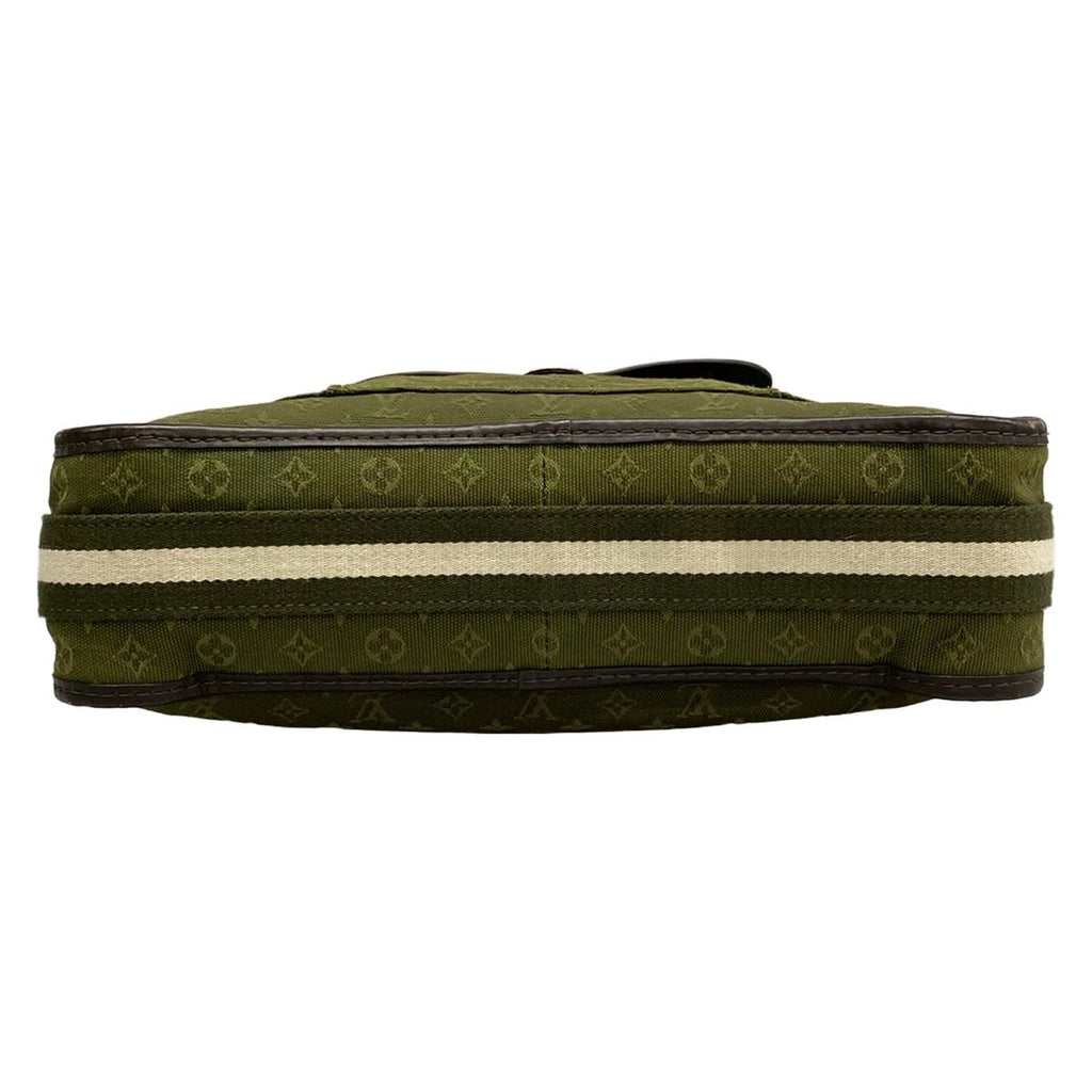 Louis Vuitton Shoulder Bag Monogram Mini Besace Marie Kate Khaki Cotton — view 5