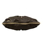Bottega Veneta Handbag Bag Dark Brown Beige Flower Leather — view 5